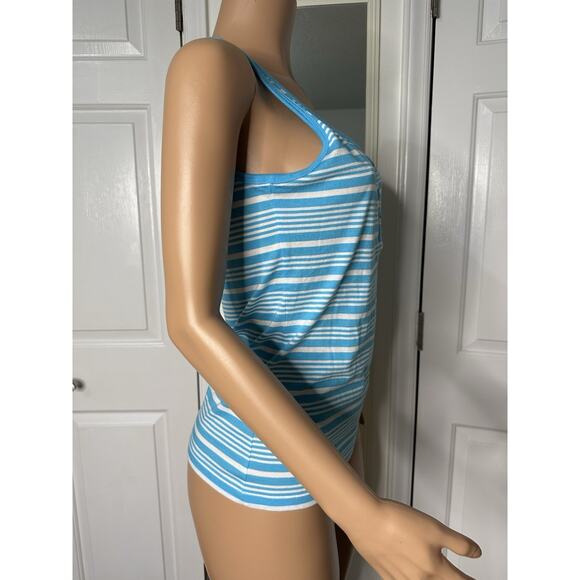 Vineyard Vines Starboard Striped Tank Antigua Stripe Cerulean Blue Medium NWT - Picture 6 of 7